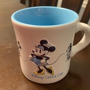 Disney Cruise Line Mug with Minnie Mouse - Blue and White